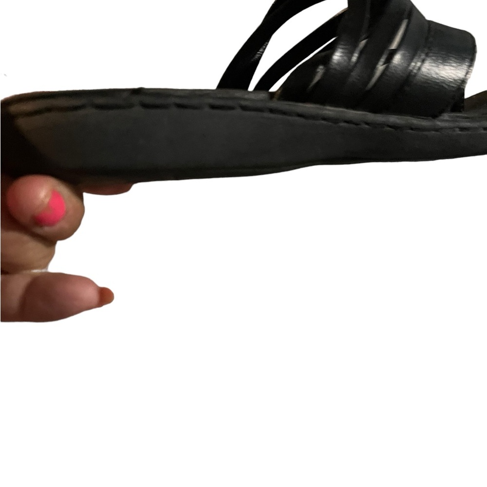 Born Black Leather Sandals - Picture 6 of 12